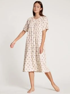 Calida Soft Cotton Kurzarm-Nachthemd, Länge 110cm