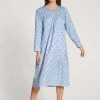 Calida Soft Cotton Langarm-Nachthemd, Länge 110cm