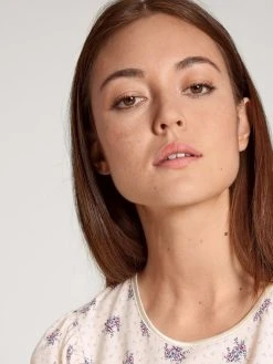 Calida Soft Cotton Langarm-Nachthemd, Länge 110cm -Leggings Shop Calida Soft Cotton Langarm Nachthemd Laenge 110cm rosa 33000 242 2