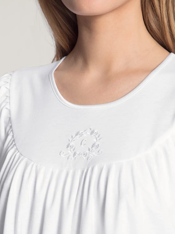 Calida Soft Cotton Langarm-Nachthemd, Länge 110cm 4 Calida Soft Cotton Langarm-Nachthemd, Länge 110cm – Bild 4