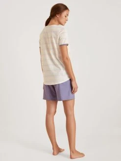 Calida Special Kurz-Pyjama 4 Calida Special Kurz-Pyjama -Leggings Shop Calida Special Kurz Pyjama violett 41541 371 1