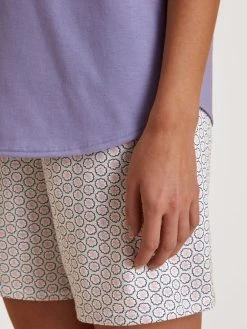 Calida Special Kurz-Pyjama -Leggings Shop Calida Special Kurz Pyjama violett 41541 745 3