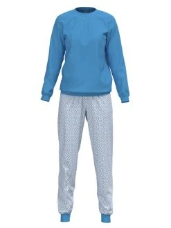 Calida Spring Nights Bündchen-Pyjama -Leggings Shop Calida Spring Nights Buendchen Pyjama blau 40596 474 4