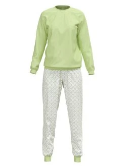 Calida Spring Nights Bündchen-Pyjama -Leggings Shop Calida Spring Nights Buendchen Pyjama gruen 40596 670 3