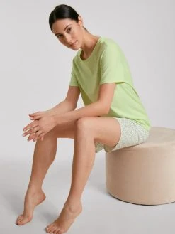 Calida Spring Nights Kurz-Pyjama -Leggings Shop Calida Spring Nights Kurz Pyjama gruen 40196 670 2