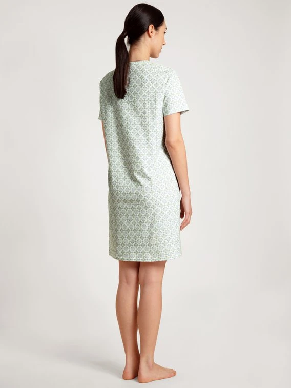 Calida Spring Nights Kurzarm-Nachthemd, Länge 95cm 2 Calida Spring Nights Kurzarm-Nachthemd, Länge 95cm – Bild 2