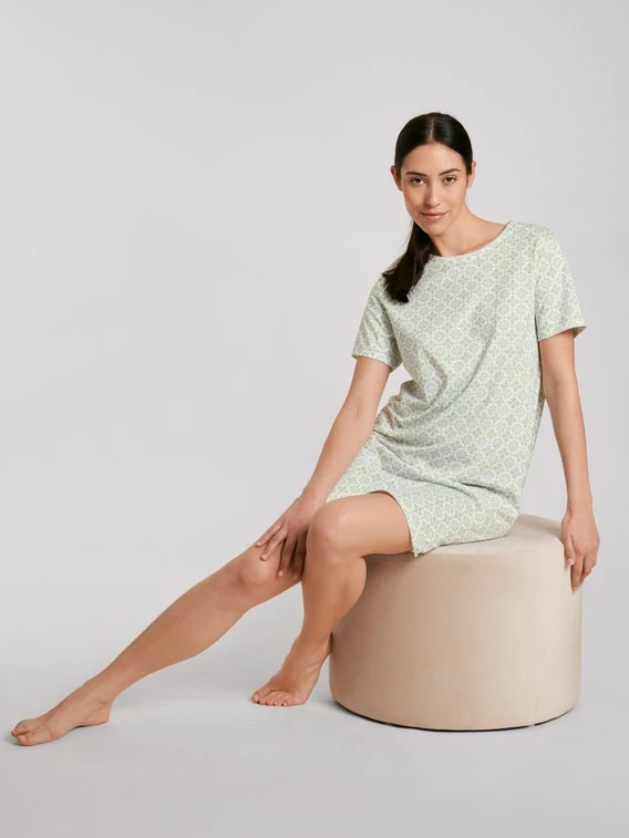 Calida Spring Nights Kurzarm-Nachthemd, Länge 95cm 3 Calida Spring Nights Kurzarm-Nachthemd, Länge 95cm – Bild 3