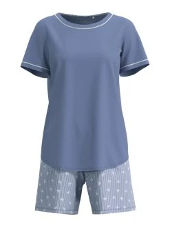 Calida Sweet Dreams Kurz-Pyjama -Leggings Shop Calida Sweet Dreams Kurz Pyjama blau 40136 371 4