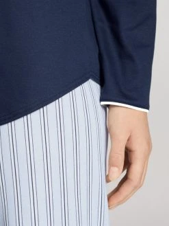 Calida Sweet Dreams Pyjama Lang -Leggings Shop Calida Sweet Dreams Pyjama langarm mit Knopfleiste blau 40285 488 3