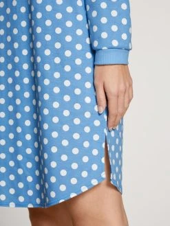 Calida Sweet Dreams Sleepshirt, Länge 95cm -Leggings Shop Calida Sweet Dreams Sleepshirt Laenge 95cm blau 30285 404 3