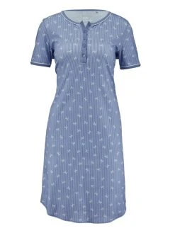 Calida Sweet Dreams Sleepshirt, Länge 95cm -Leggings Shop Calida Sweet Dreams Sleepshirt Laenge 95cm blau 30385 371 5