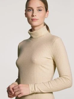 Calida The Home Hub Loungedress Mit Rollkragen, Länge 120cm -Leggings Shop Calida The Home Hub Loungedress mit Rollkragen Laenge 120cm beige 30254 926 1622639713