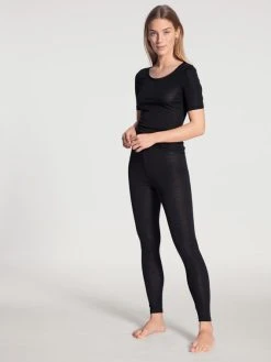 Calida True Confidence Leggings Aus Wolle-Seide -Leggings Shop Calida True Confidence Hose lang Leggings schwarz 27435 996 2