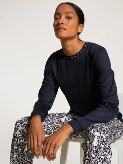 Calida Winter Dreams Bündchen-Pyjama 13 Calida Winter Dreams Bündchen-Pyjama -Leggings Shop Calida Winter Dreams Buendchen Pyjama blau 41392 339 5