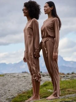 Calida 100% Nature Sleep Loungedress, Länge 120cm 9 Calida 100% Nature Sleep Loungedress, Länge 120cm -Leggings Shop Calida 100 Nature Sleep Loungedress braun 30557 078 neu 1