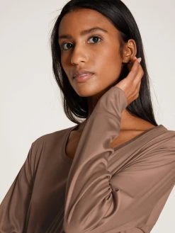 Calida 100% Nature Sleep Loungedress, Länge 120cm 10 Calida 100% Nature Sleep Loungedress, Länge 120cm -Leggings Shop Calida 100 Nature Sleep Loungedress braun 30557 078 neu 2