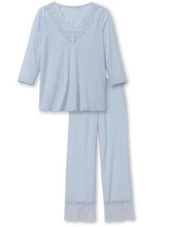 Calida Elegant Dreams 7/8-Pyjama 7 Calida Elegant Dreams 7/8-Pyjama -Leggings Shop Calida Elegant Dreams Pyjama 7 8 blau 41658 470 3