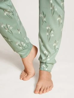 Calida Endless Dreams Bündchen-Pyjama -Leggings Shop Calida Endless Dreams Pyjama Buendchen tuerkis 42651 621 2 4