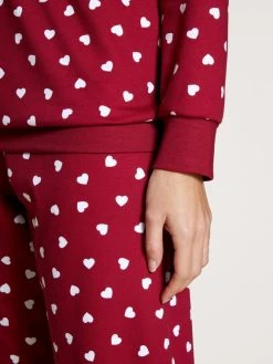 Calida Family & Friends Bündchen-Pyjama -Leggings Shop Calida Family und Friends Pyjama Buendchen rot 44898 167 2