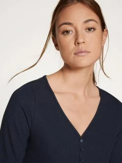 Calida Favourites Marine Loungedress 7 Calida Favourites Marine Loungedress -Leggings Shop Calida Favourites Marine Loungedress blau 30259 339 neu 1