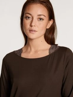 Calida Lace Dreams Nightshirt, Länge 125cm -Leggings Shop Calida Lace Dreams Nightshirt braun 34159 099 2