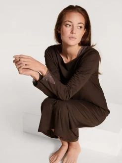 Calida Lace Dreams Nightshirt, Länge 125cm -Leggings Shop Calida Lace Dreams Nightshirt braun 34159 099 4