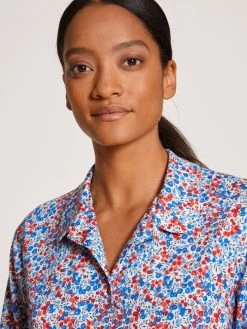 Calida Liberty Dreams Pyjama, Durchgeknöpft -Leggings Shop Calida Liberty Dreams Pyjama durchgeknoepft rot 43753 174 3