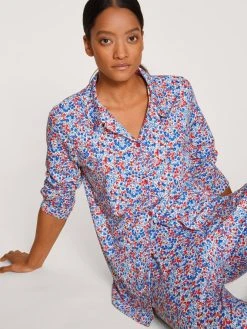 Calida Liberty Dreams Pyjama, Durchgeknöpft -Leggings Shop Calida Liberty Dreams Pyjama durchgeknoepft rot 43753 174 4