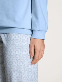 Calida Lovely Nights Bündchen-Pyjama -Leggings Shop Calida Lovely Nights Buendchen Pyjama blau 47456 383 4