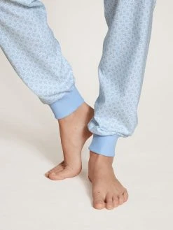 Calida Lovely Nights Bündchen-Pyjama -Leggings Shop Calida Lovely Nights Buendchen Pyjama blau 47456 383 5