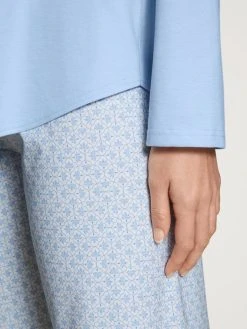 Calida Lovely Nights Pyjama, Lang 8 Calida Lovely Nights Pyjama, Lang -Leggings Shop Calida Lovely Nights Pyjama lang blau 47256 383 2
