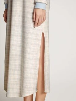 Calida Midnight Checks Langarm-Nachthemd, Länge 130cm -Leggings Shop Calida Midnight Checks Nightshirt tuerkis 33256 521 3