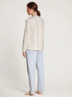 Calida Midnight Checks Pyjama, Lang -Leggings Shop Calida Midnight Checks Pyjama tuerkis 43356 521 1