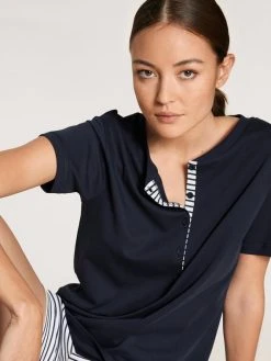 Calida Midsummer Dreams Kurz-Pyjama 8 Calida Midsummer Dreams Kurz-Pyjama -Leggings Shop Calida Midsummer Dreams Pyjama kurz blau 42154 339 2