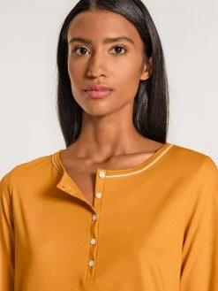 Calida Night Lovers Pyjama, Lang -Leggings Shop Calida Night Lovers Pyjama lang gelb 43729 038 2