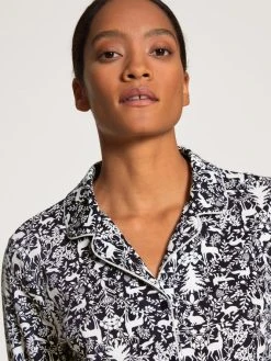 Calida Winter Dreams Nightshirt, Länge 95cm 8 Calida Winter Dreams Nightshirt, Länge 95cm -Leggings Shop Calida Winter Dreams Big Shirt blau 31092 339 2