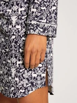 Calida Winter Dreams Nightshirt, Länge 95cm 10 Calida Winter Dreams Nightshirt, Länge 95cm -Leggings Shop Calida Winter Dreams Big Shirt blau 31092 339 4