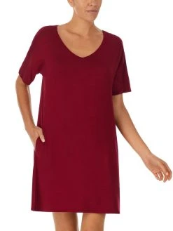 DKNY Core Essentials Sleepshirt, Länge 86cm -Leggings Shop DKNY Nacht Core Essentials Sleepshirt Laenge 86cm rot YI2319330 618 2