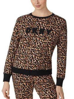 DKNY New Signature Bündchen-Pyjama -Leggings Shop DKNY Nacht New Signature Buendchenpyjama beige YI2919259 209 2