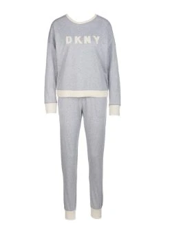 DKNY New Signature Bündchen-Pyjama -Leggings Shop DKNY New Signature Buendchenpyjama grau YI2919259 030 2