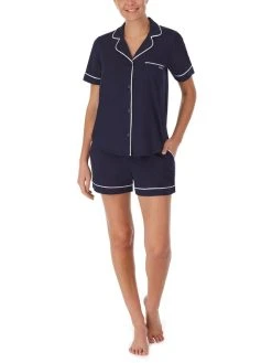 DKNY New Signature Kurz-Pyjama, Geknöpft
