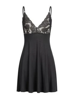 Erlich Textil Lene Träger-Nachthemd -Leggings Shop Erlich Textil Lene Nachthemd schwarz ERL F039010519 100 4