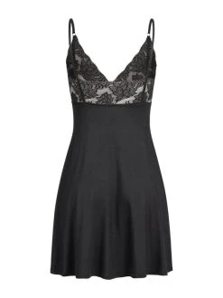 Erlich Textil Lene Träger-Nachthemd -Leggings Shop Erlich Textil Lene Nachthemd schwarz ERL F039010519 100 5