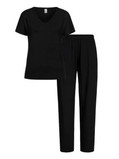 Erlich Textil Luna Pyjama, Lang 7 Erlich Textil Luna Pyjama, Lang -Leggings Shop Erlich Textil Nora Pyjama lang schwarz 440127875050 SET 750 3