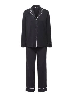 ESPRIT Casual Pyjama, Durchgeknöpft 7 ESPRIT Casual Pyjama, Durchgeknöpft -Leggings Shop Esprit Casual Durchgeknoepfter Pyjama schwarz 992ER1Y322 001 3