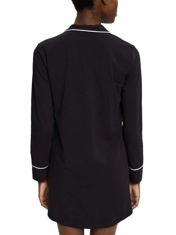 ESPRIT Casual Langarm-Nachthemd, Durchgeknöpft 2 ESPRIT Casual Langarm-Nachthemd, Durchgeknöpft – Bild 2