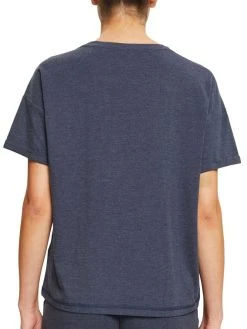 ESPRIT Casual Bündchen-Pyjama -Leggings Shop Esprit Casual Set Kurzam Shirt und Buendchenhose blau 992ER1Y31905 SET 402 2