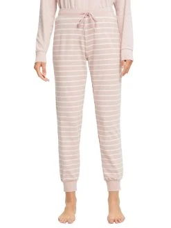 ESPRIT Casual Bündchen-Pyjama 8 ESPRIT Casual Bündchen-Pyjama -Leggings Shop Esprit Casual Set Kurzam Shirt und Buendchenhose hellrosa 992ER1Y31905 SET 682 3
