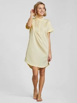 ESPRIT Jacquard Stripe Kurzarm-Nachthemd