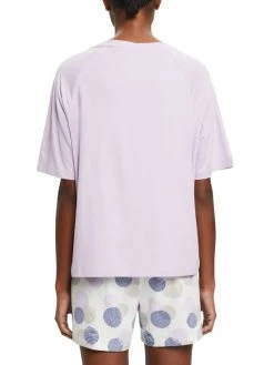 ESPRIT Seasonal Print Kurz-Pyjama -Leggings Shop Esprit Seasonal Print Kurz Pyjama violett 033ER1Y319 507 1